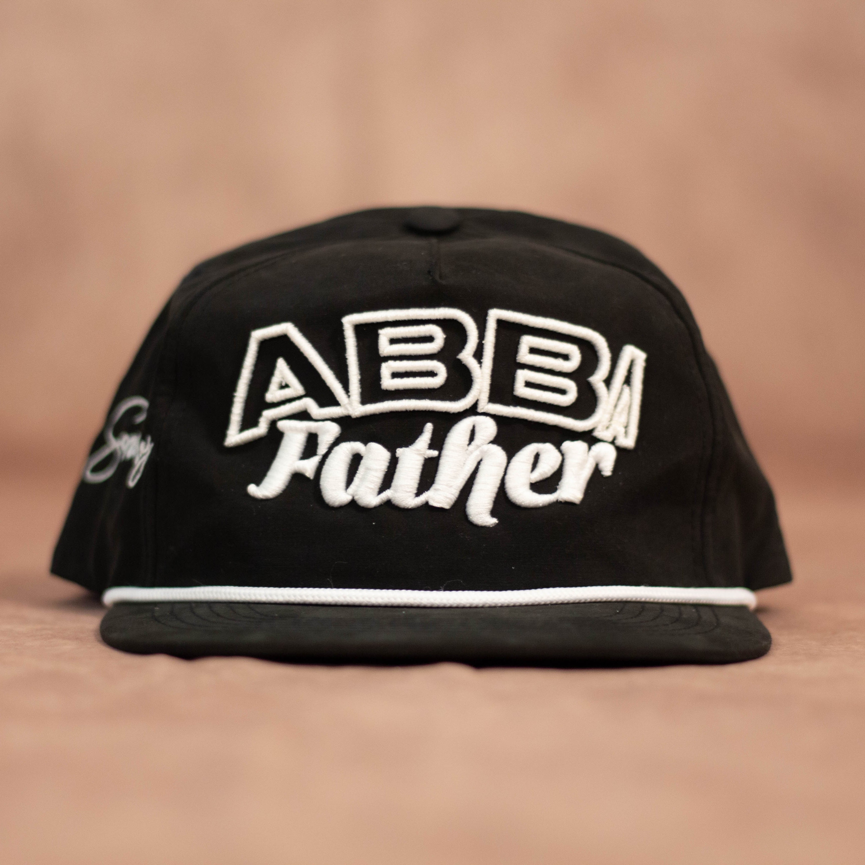 Abba Hat (Black/White Rope Snapback)